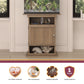10/20 Gallon Aquarium Stand with Open and Concealed Storage - Rustic Oak