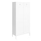 Shadwick Tall 2 Door Closed Metal Storage Locker Cabinet - White