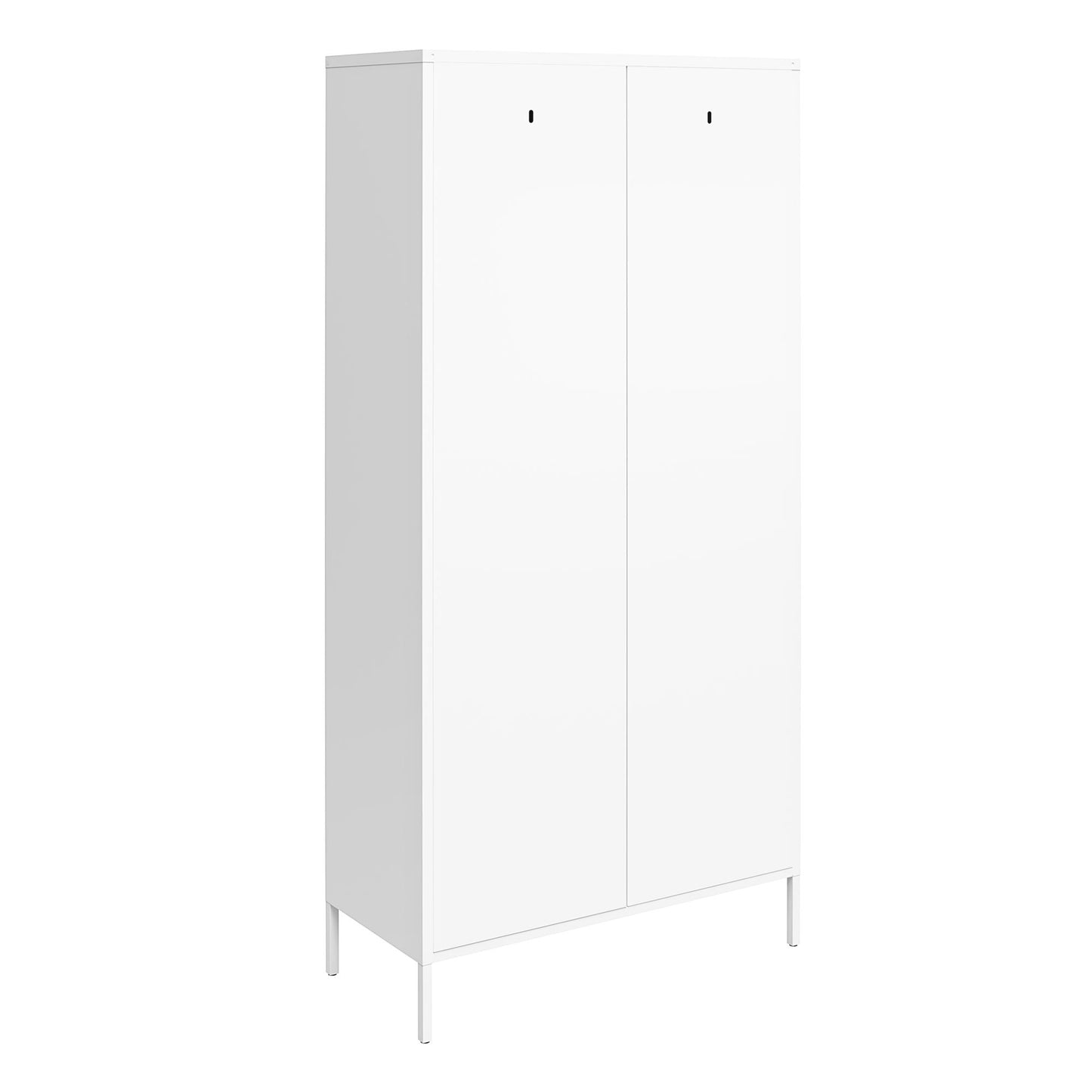 Shadwick Tall 2 Door Closed Metal Storage Locker Cabinet - White