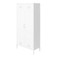 Shadwick Tall 2 Door Closed Metal Storage Locker Cabinet - White