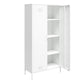 Shadwick Tall 2 Door Closed Metal Storage Locker Cabinet - White