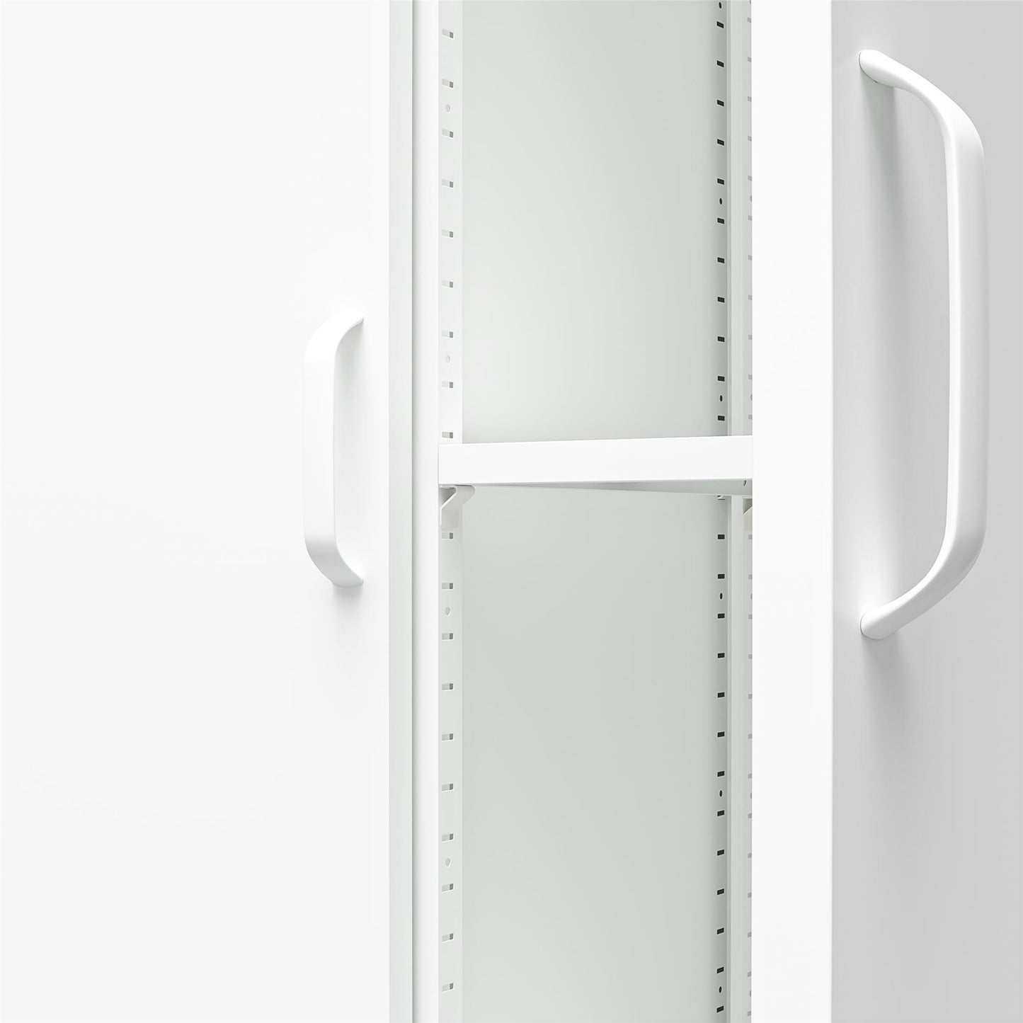 Shadwick Tall 2 Door Closed Metal Storage Locker Cabinet - White