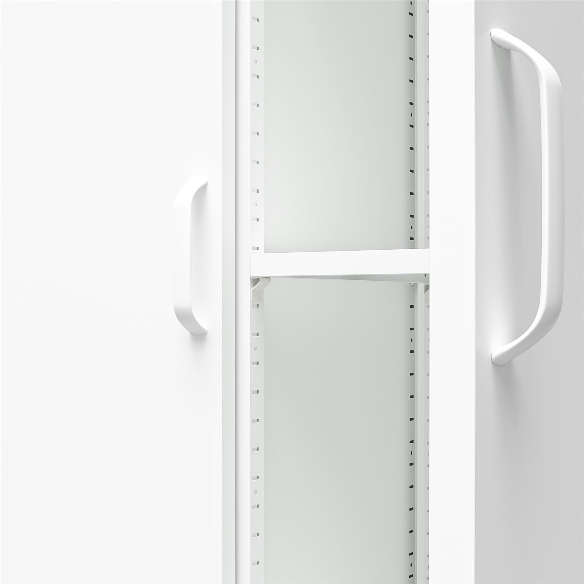 Shadwick Tall 2 Door Closed Metal Storage Locker Cabinet - White