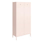 Shadwick Tall 2 Door Closed Metal Storage Locker Cabinet - Pale Pink