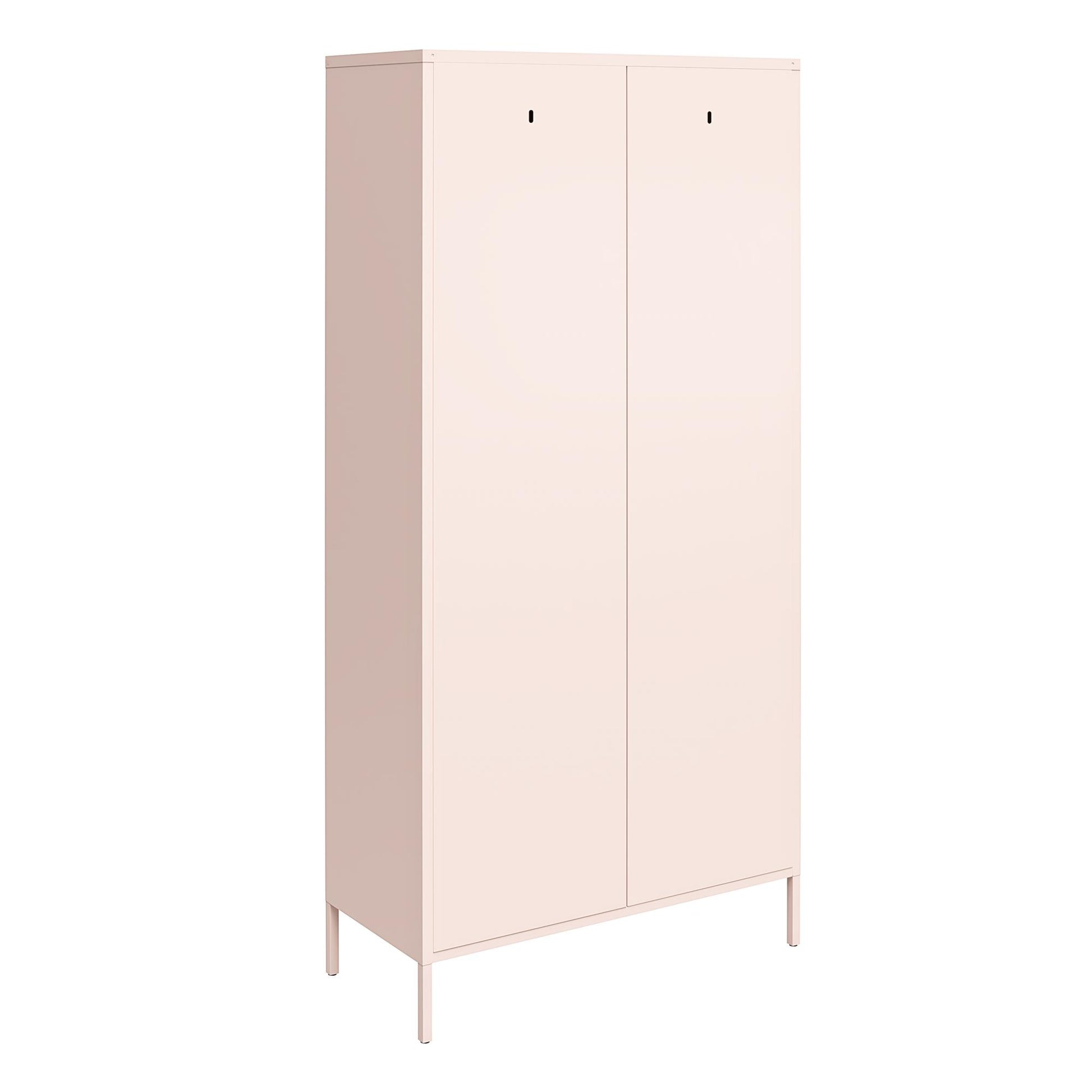 Shadwick Tall 2 Door Closed Metal Storage Locker Cabinet - Pale Pink