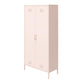 Shadwick Tall 2 Door Closed Metal Storage Locker Cabinet - Pale Pink
