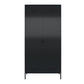 Shadwick Tall 2 Door Closed Metal Storage Locker Cabinet - Black