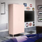 Shadwick Tall 2 Door Closed Metal Storage Locker Cabinet - Pale Pink