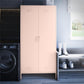 Shadwick Tall 2 Door Closed Metal Storage Locker Cabinet - White