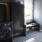 Shadwick Tall 2 Door Closed Metal Storage Locker Cabinet - Black
