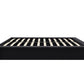 Maven Upholstered Bed with Modern Low Profile Design - Black - Full