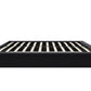 Maven Upholstered Bed with Modern Low Profile Design - Black - Queen