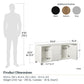 Basin Shoe Storage Bench with Seating Area and Adjustable Feet - Black