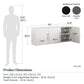 Camberly 54" Wall Cabinet, Ivory Oak - Ivory Oak