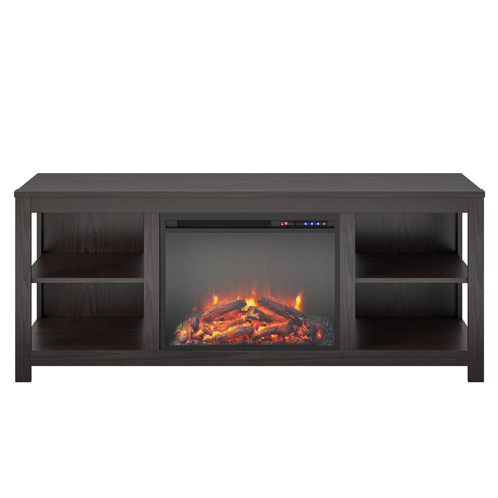 Melville Electric Fireplace Console TV Stand for TVs up to 74" - Espresso