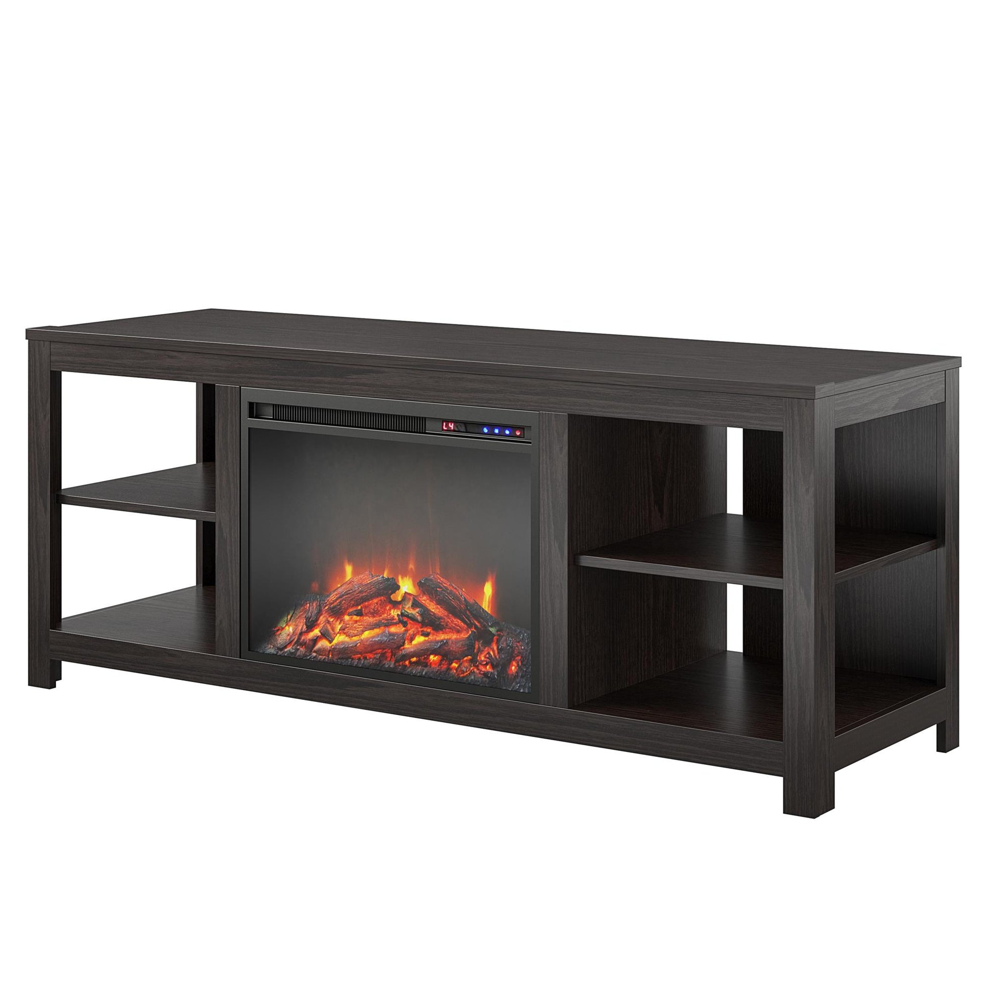 Melville Electric Fireplace Console TV Stand for TVs up to 74" - Espresso