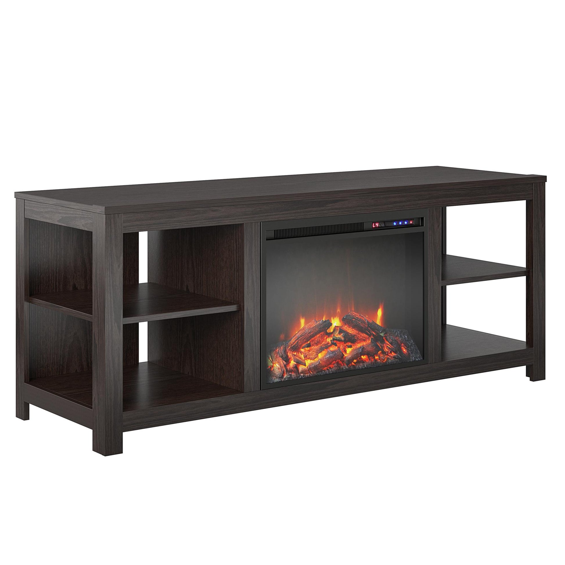 Melville Electric Fireplace Console TV Stand for TVs up to 74" - Espresso