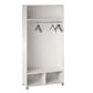 Camberly 36" Wide Mudroom Storage Cabinet with Clothing Rod - Ivory Oak