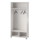Camberly 36" Wide Mudroom Storage Cabinet with Clothing Rod - Ivory Oak