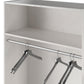 Camberly 36" Wide Mudroom Storage Cabinet with Clothing Rod - Ivory Oak