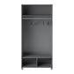 Camberly 36" Wide Mudroom Storage Cabinet with Clothing Rod - Graphite Grey