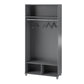 Camberly 36" Wide Mudroom Storage Cabinet with Clothing Rod - Graphite Grey