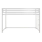 Miles Metal Junior Twin Loft Bed with Integrated Ladder - White - Twin