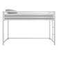 Miles Metal Junior Twin Loft Bed with Integrated Ladder - White - Twin