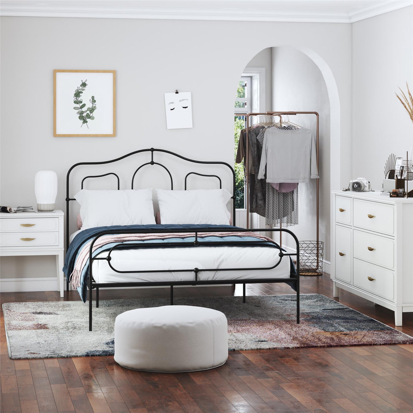 Stella Accent Table, White - White