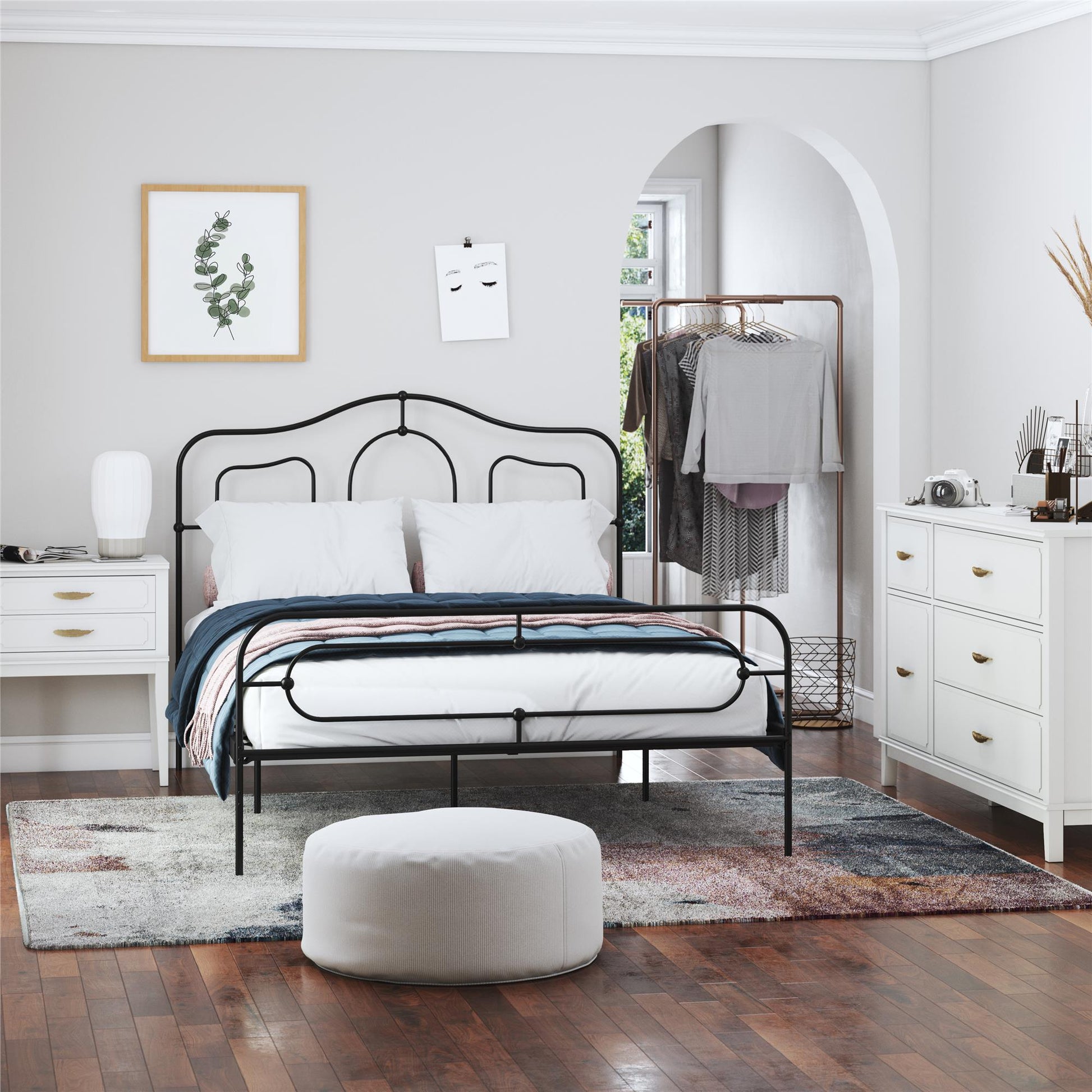 Stella Accent Table, White - White