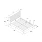 Daphne Upholstered Bed - Ivory - Full