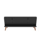 Brittany Armless Futon - Black