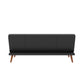 Brittany Armless Futon - Black