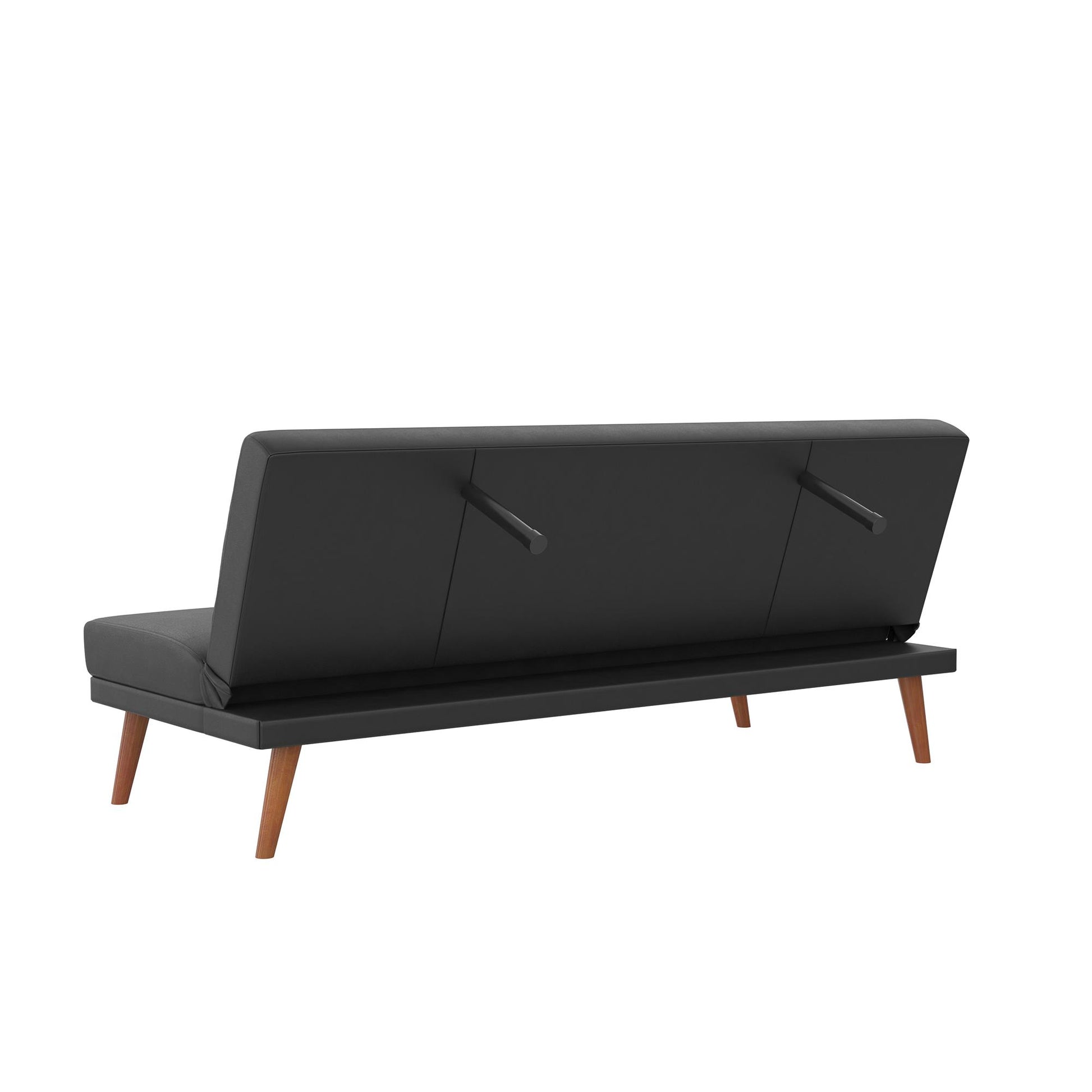 Brittany Armless Futon - Black