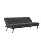 Brittany Armless Futon - Black
