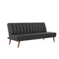 Brittany Armless Futon - Black