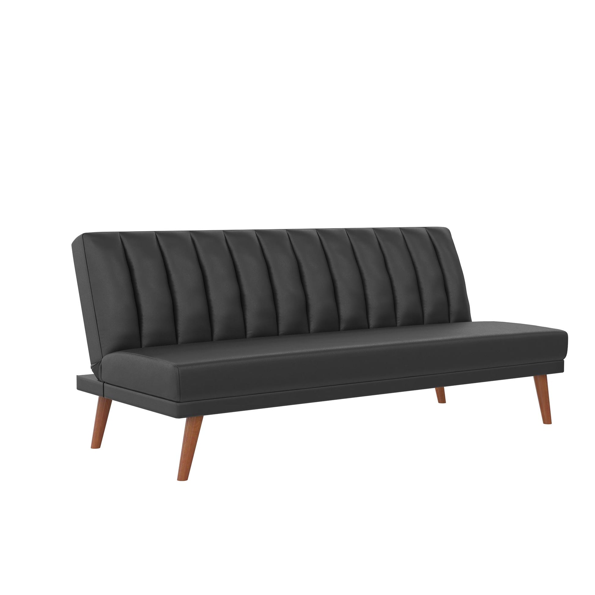 Brittany Armless Futon - Black