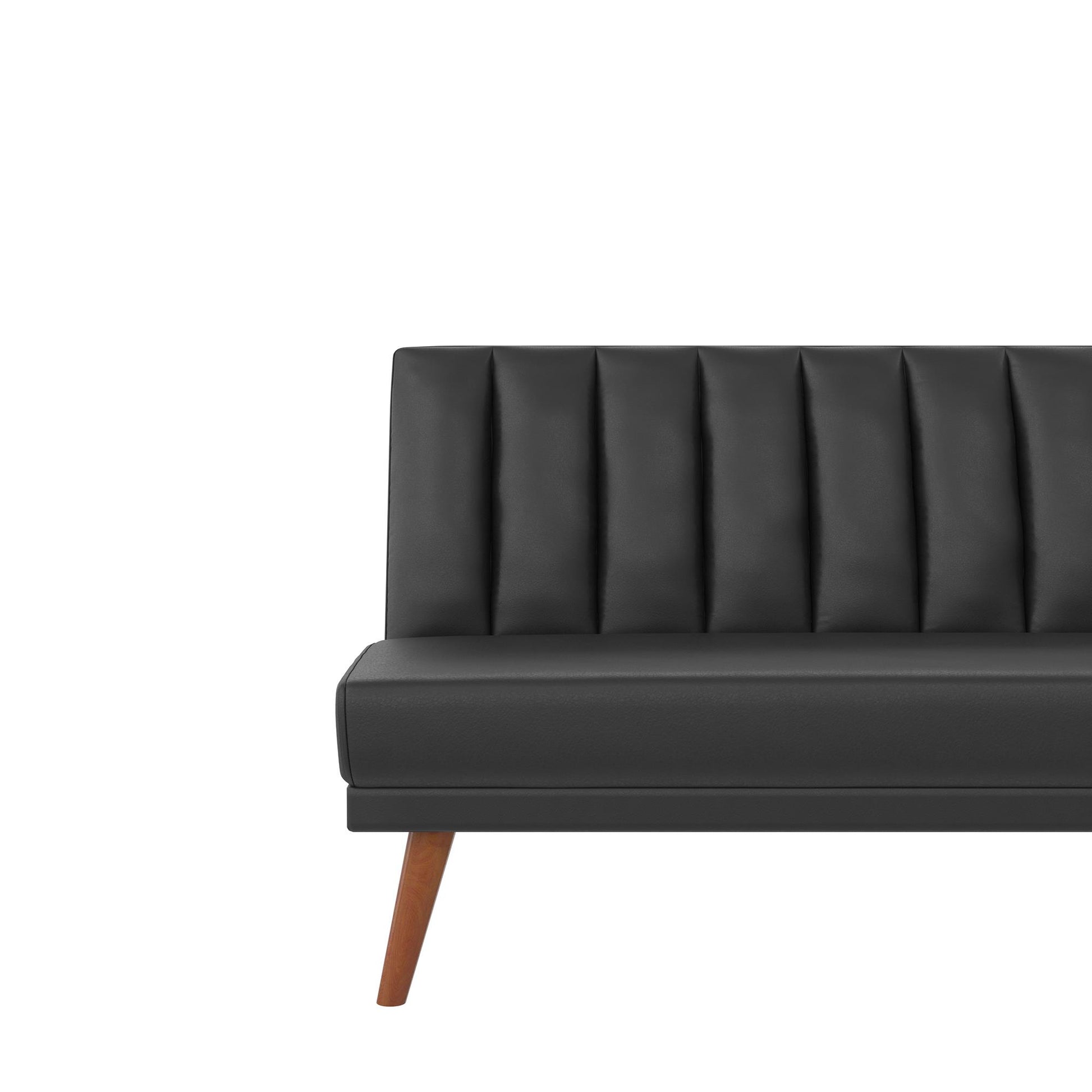 Brittany Armless Futon - Black