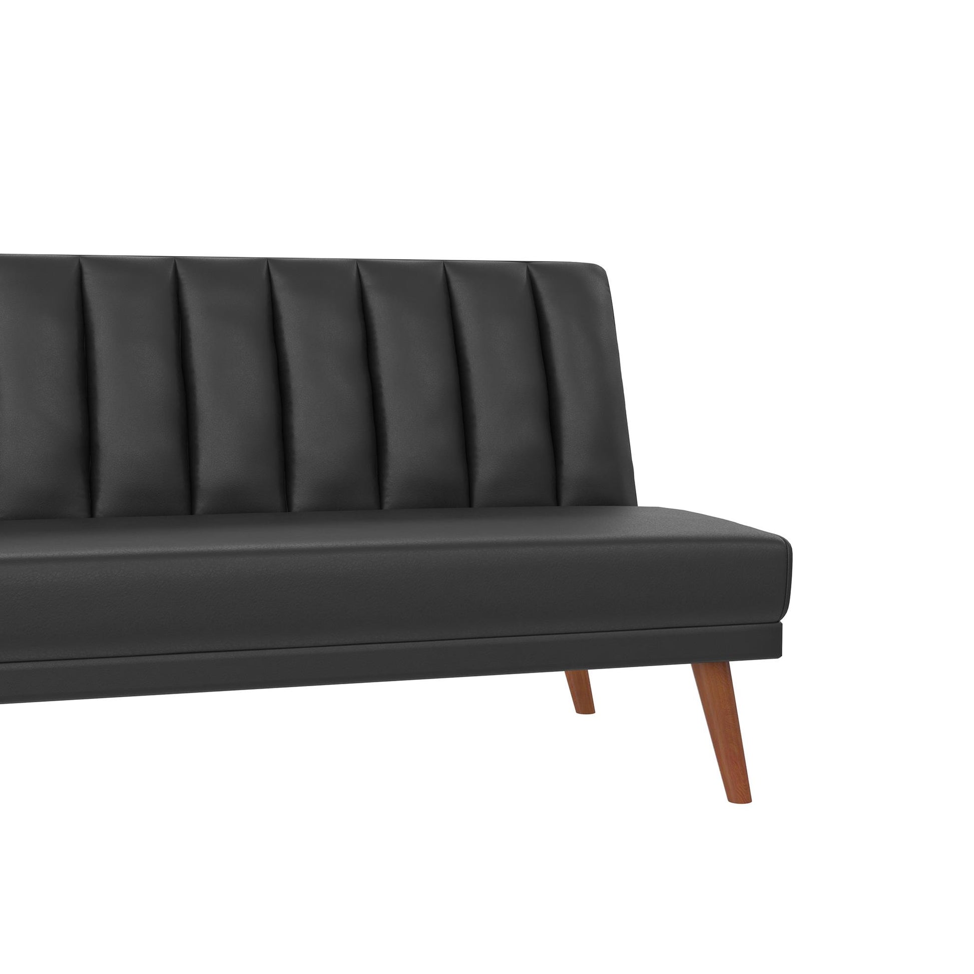 Brittany Armless Futon - Black