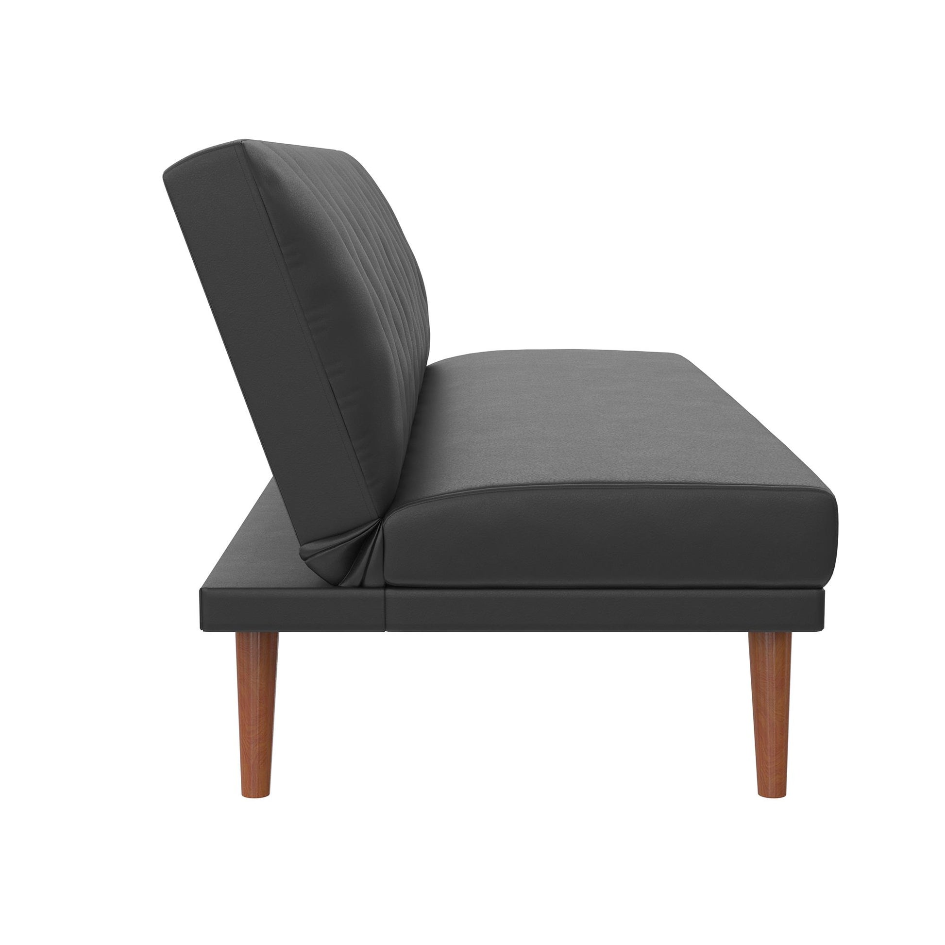 Brittany Armless Futon - Black