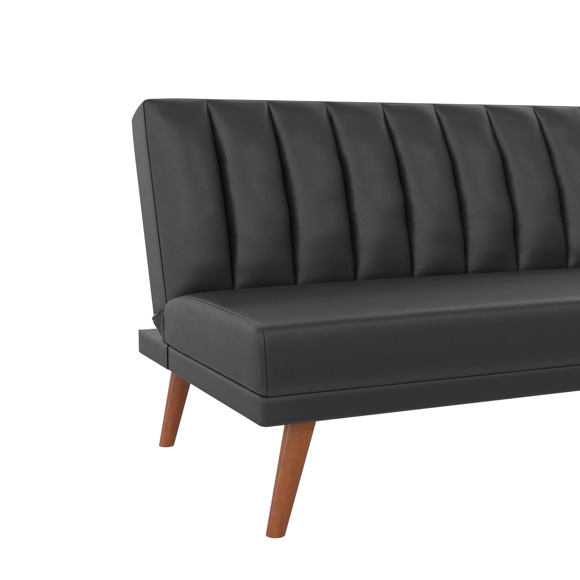 Brittany Armless Futon - Black