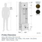 Farmington Rustic Farmhouse Entryway Hall Tree with Storage Bench - Rustic