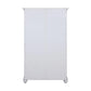 Aaron Lane Tall Bookcase with 2 Sliding Glass Doors - White
