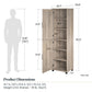 Tindall Modern Farmhouse 2 Door Kitchen Pantry Cabinet - Gray Oak