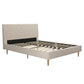 Daphne Upholstered Bed - Ivory - Full