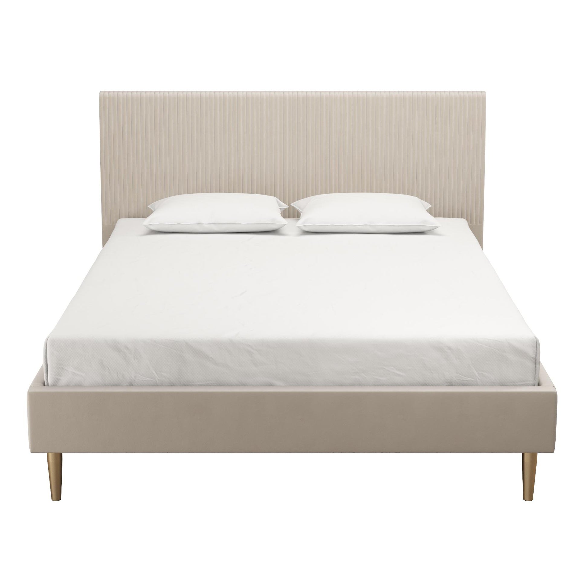 Daphne Upholstered Bed - Ivory - Full
