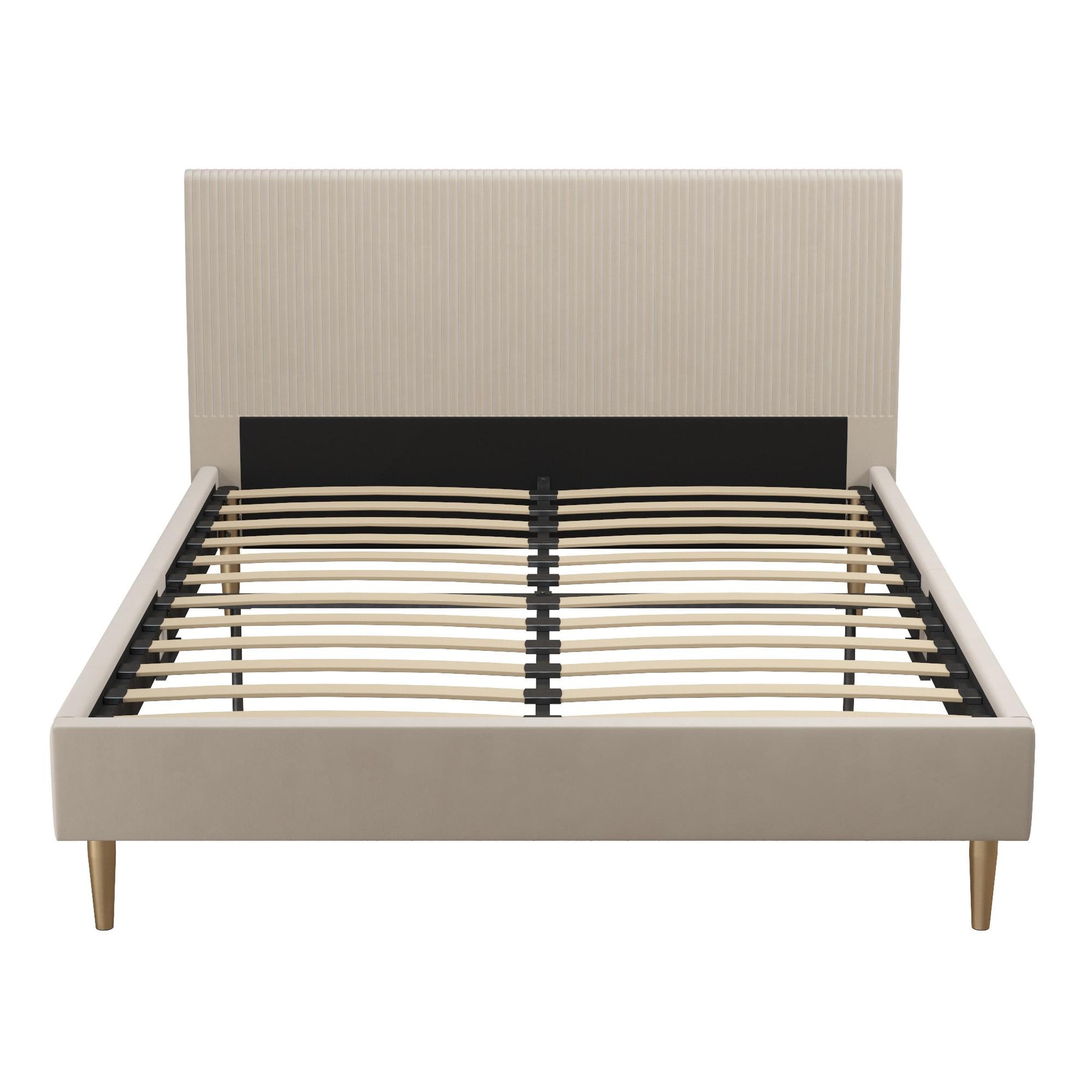 Daphne Upholstered Bed - Ivory - Full