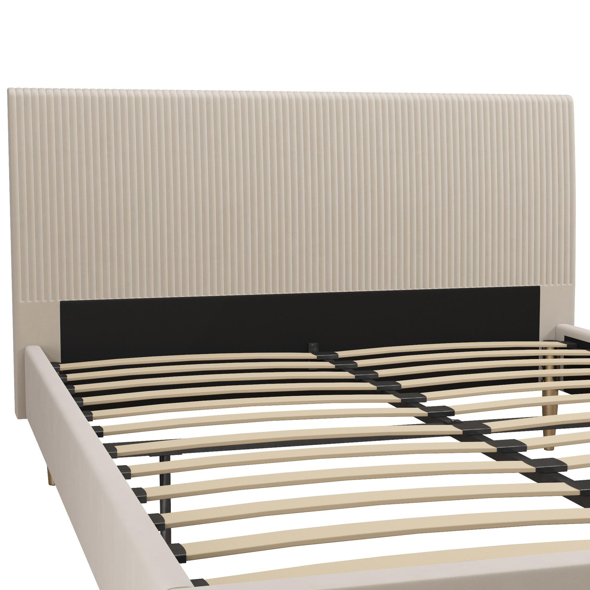 Daphne Upholstered Bed - Ivory - Full
