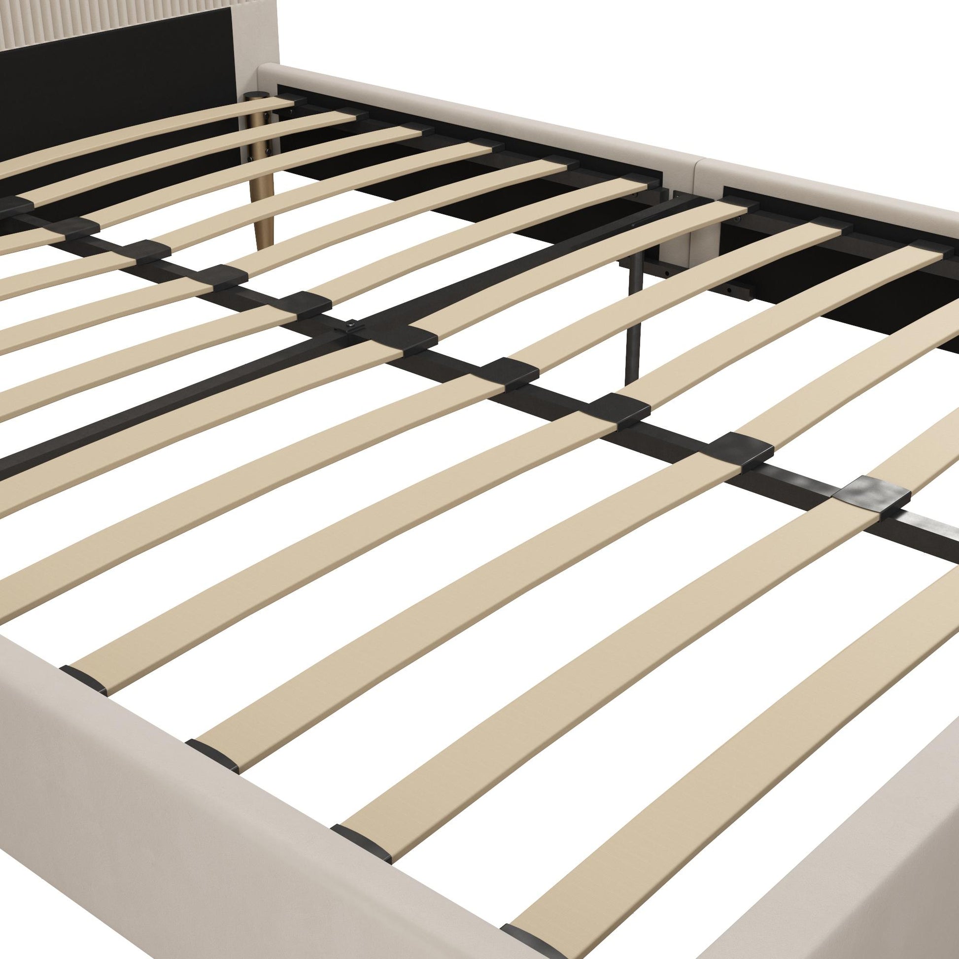 Daphne Upholstered Bed - Ivory - Full