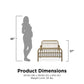 Monarch Hill Ivy Metal Toddler Bed with Classic Wrought-Iron Look - Gold